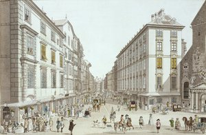 观点的Kohlmarkt，1786年